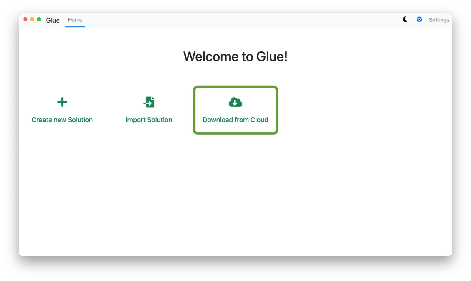 Glue screenshot 1